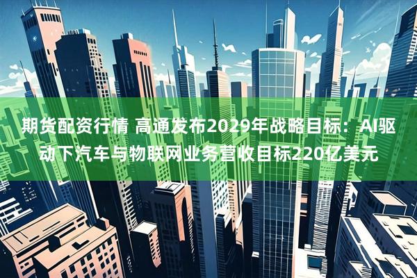 期货配资行情 高通发布2029年战略目标：AI驱动下汽车与物联网业务营收目标220亿美元